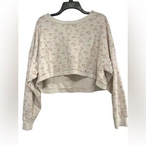 Simply Vera Vera Wang Floral Cream Sweatshirt